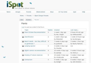 iSpot plants queries