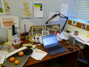 Dr M's desk