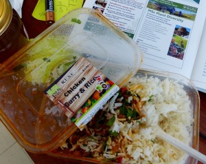 chicken curry with plants